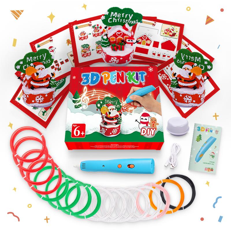 JER LP034S-16-Color Low Temp 3D Pen Kit for Kids Gift