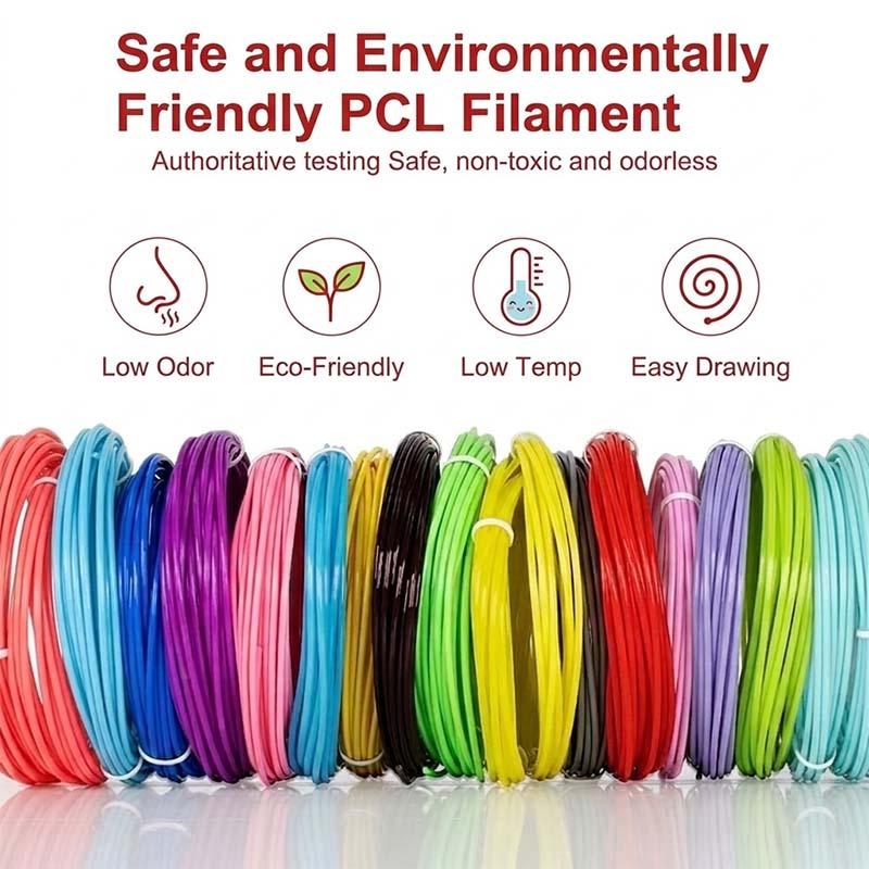 JER LP034S-16-Color Low Temp 3D Pen Kit for Kids Gift