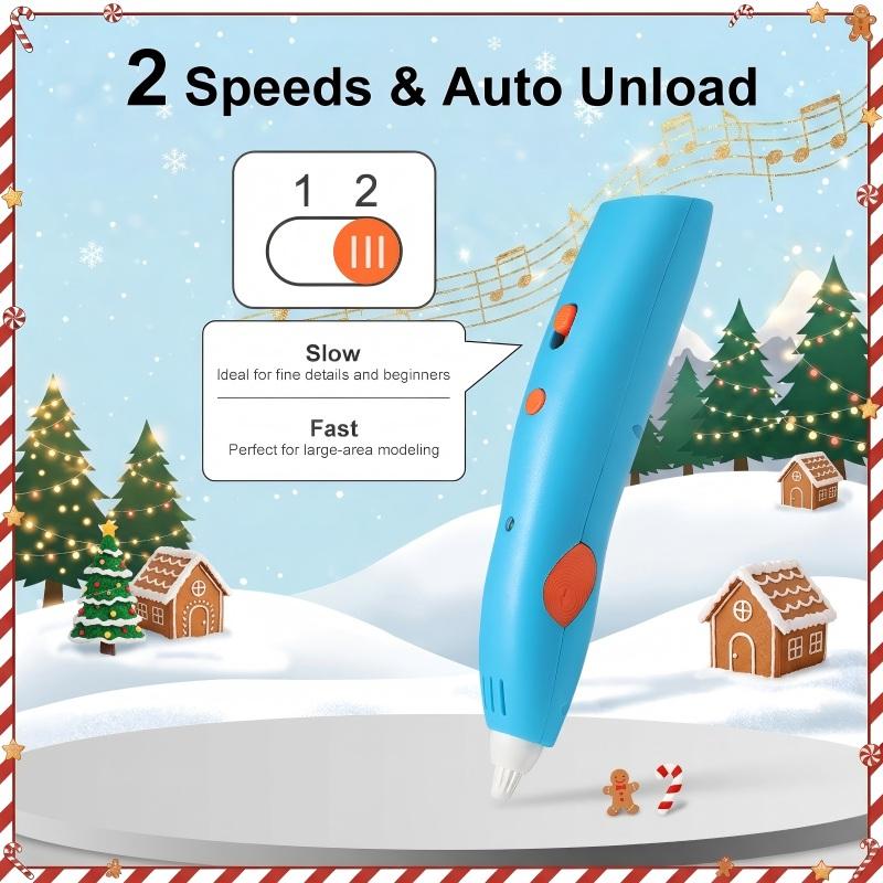JER LP034S-16-Color Low Temp 3D Pen Kit for Kids Gift