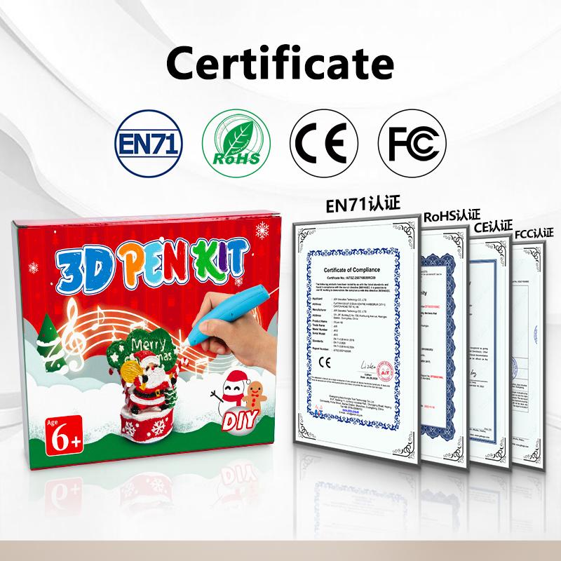 JER LP034S-16-Color Low Temp 3D Pen Kit for Kids Gift